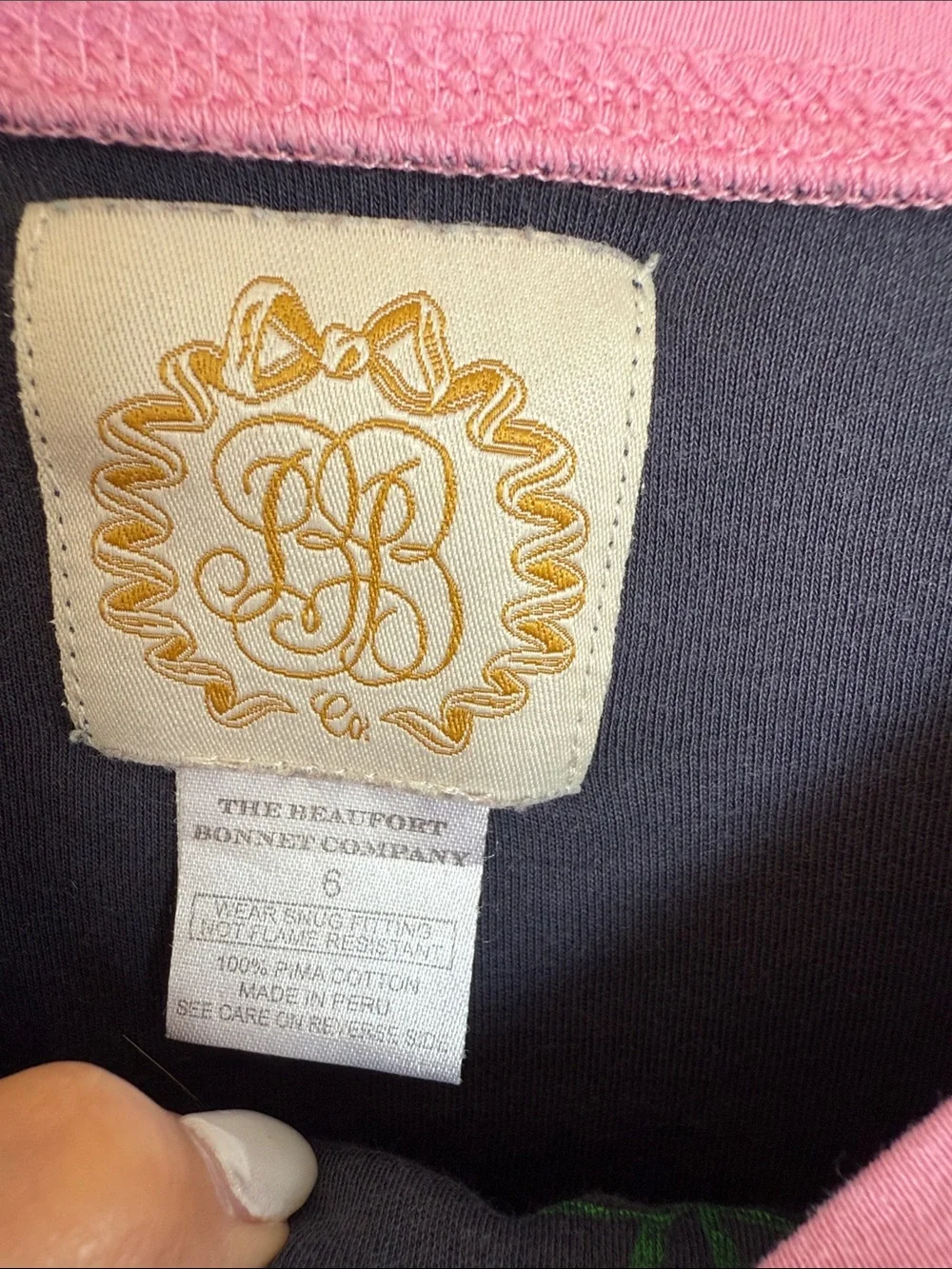 The Beaufort Bonnet Company Richmond Ribbons pajama set girls 6
